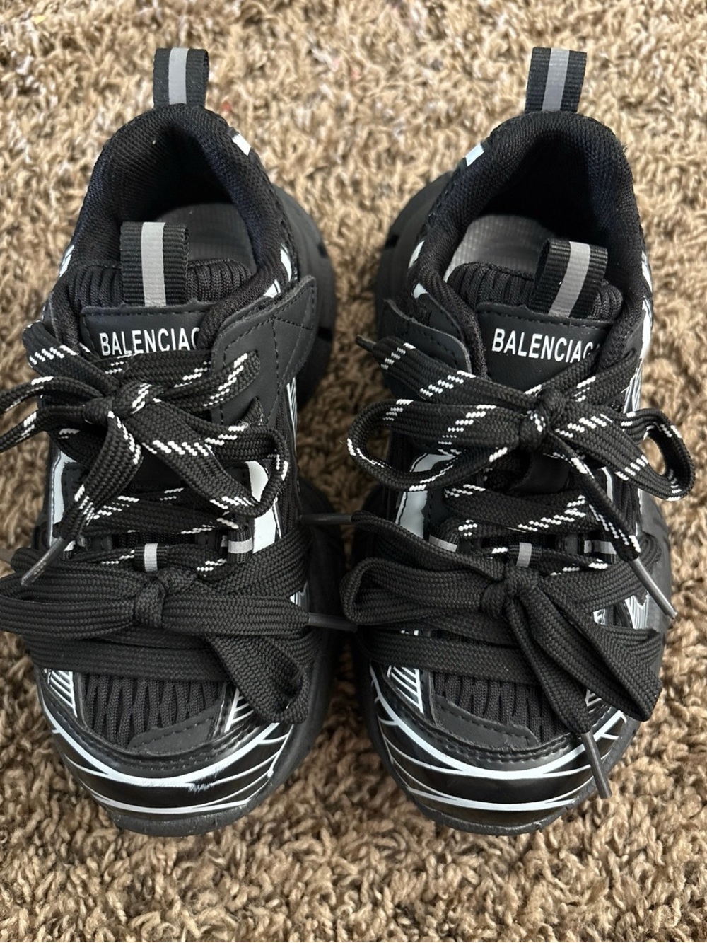 Balenciaga Kids Black Athletic Sneakers